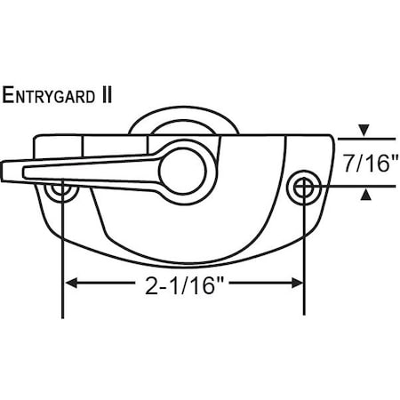 Strybuc Sash Lock Bronze 50-789-1